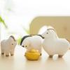 Creative Hand-carved Small Horse Wooden Ornament Pure Wood Carving White Horse Desktop Decoration Solid Wood Animal Craft