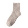 Women's Coral Fleece Mid-Calf Socks - Warm, Thickened, Fleece-Lined, Cold-Resistant for Winter and Home.