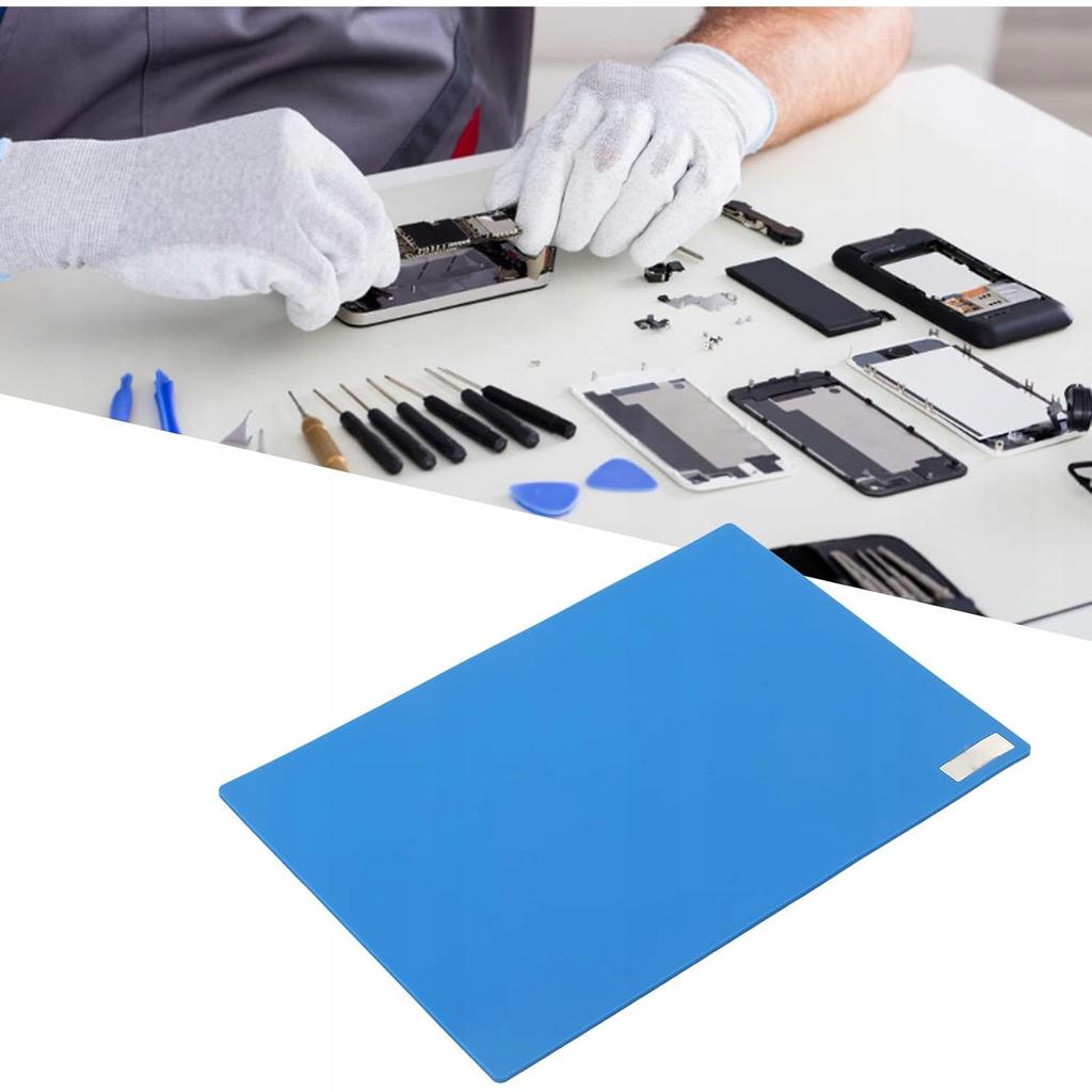 Rosfix Silikonowa Mata Lutownicza 500x350mm – Odporność na Temperatury do 500°C | Antystatyczna | Łatwa w Czyszczeniu