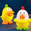 New Fun Cartoon Screaming Chicken Squeezeable Duck, Soft And Bouncy Animal Figurine, Stress-Relieving Toy