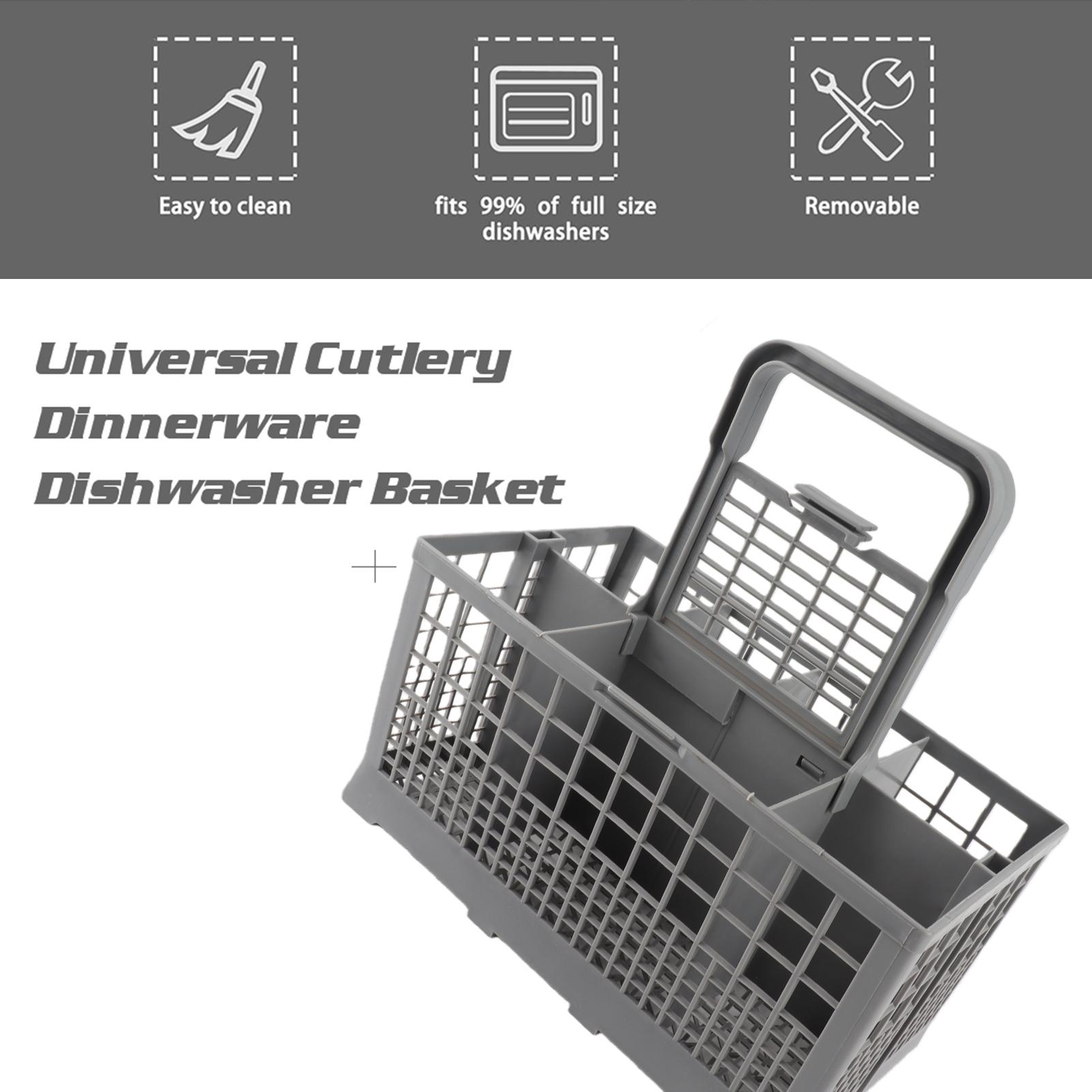 Panier à couverts pour lave-vaisselle, Accessoire de support de remplacement avec 8 compartiments pour ustensiles de cuisine, Vaisselle, Bols, Couteaux, Fourchettes et