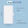 Mini A6 Student Planner Inserts with Transparent Photo Album Pockets, 40 Pages, and Classification Stickers
