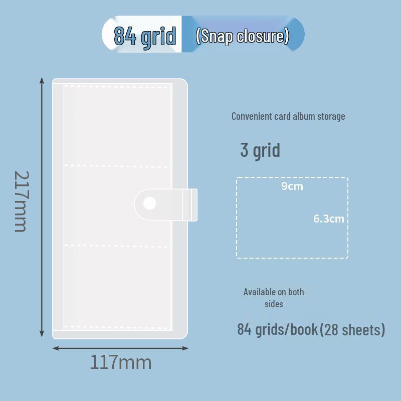 Mini A6 Student Planner Inserts with Transparent Photo Album Pockets, 40 Pages, and Classification Stickers