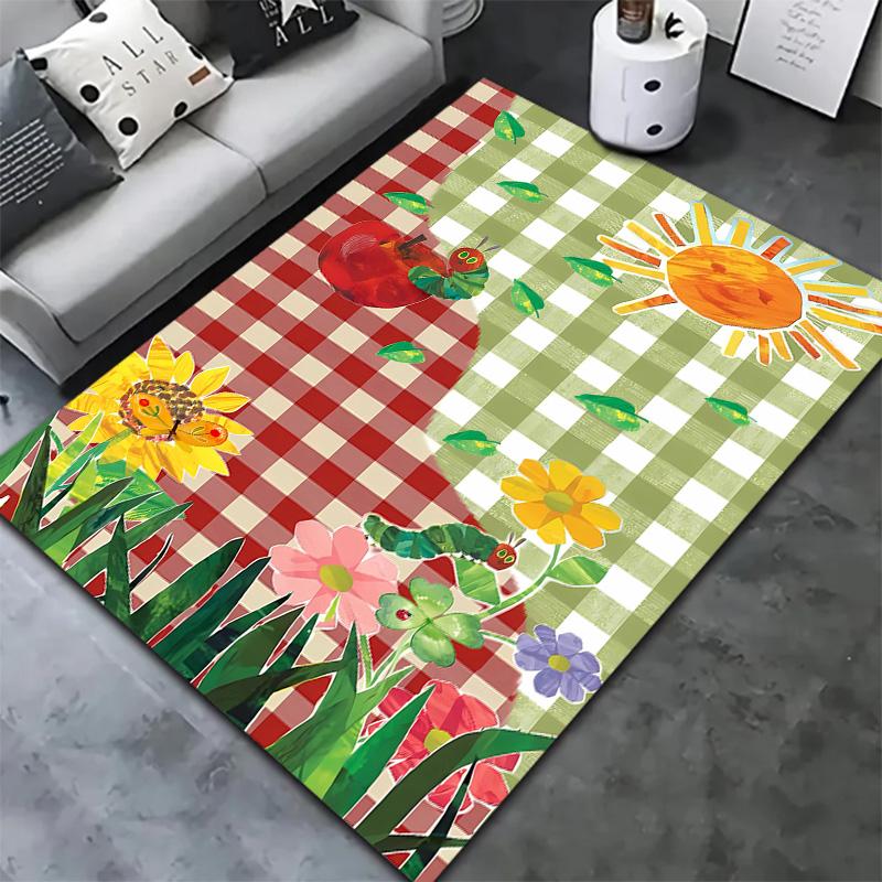 The Very Hungry Caterpillar Carpet Rug For Living Room Bedroom Home Sofa Decoration Kids Play Nonslip Floor Mat