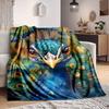 1pc Peacock Illustration Blanket Lightweight Blanket Throw Blanket For Sofa, Bed, Travel, Camping, Livingroom, Office Yy251010037