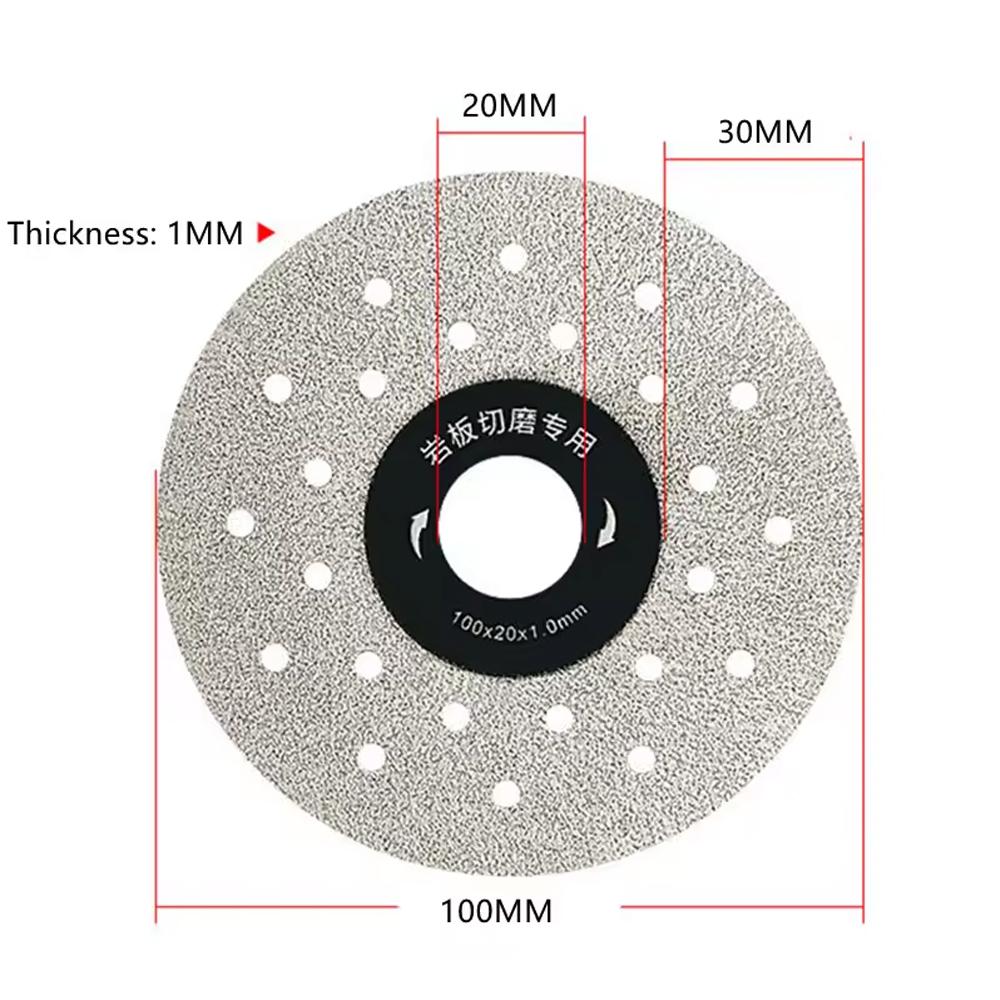 25-1Pcs 100mm Tile Cutting Disc Ultra-Thin Grinding Cut Disc Slabs Ceramic Marble Diamond Cutting Disc for Machine Angle Grinde
