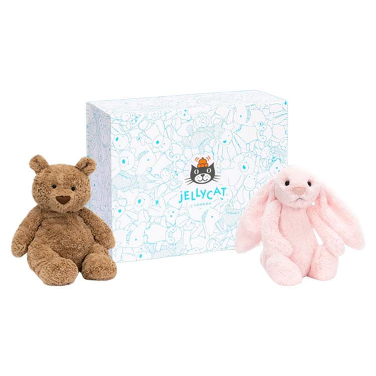 

JELLYCAT Best Pair Box Dolls Plush Doll 29cm/31cm Height In Sitting Posture
