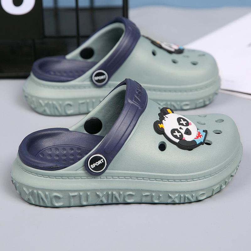 Children's Sandals Summer Baotou Boys and Girls Slippers Zhongtong Hole Shoes Breathable Children's Beach Shoes Classmates
