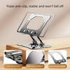 Foldable Carbon Steel Tablets Stand Adjustment Height 360Degree Rotating Base Ventilated Slip proof Optimaled Viewing