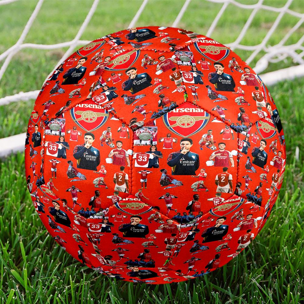 Football F.C Print Size 5 Soccer Ball, Standard Match Football for Sports Game and Team Practice, Ideal Gift for Soccer Fans