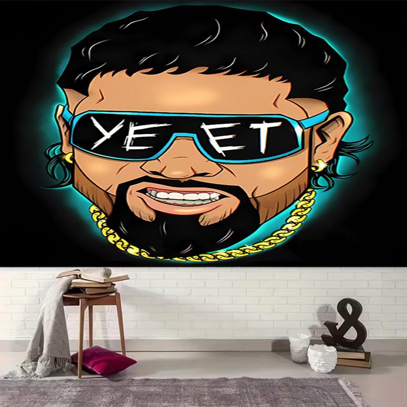 1pc Jey Uso Yeet Tapestry, Living Room, Bedroom, Office, Party Decor, Ideal Festive Gift