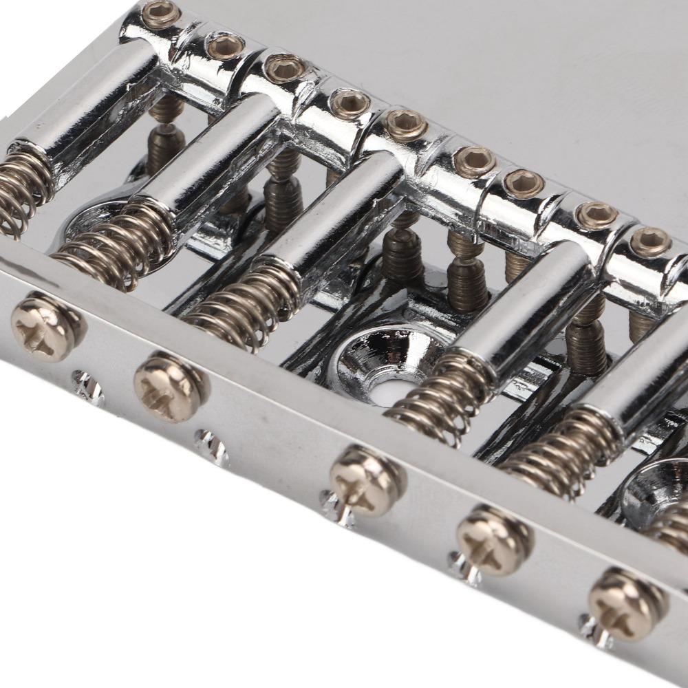 6 Saddle Guitar Bridge Replacement Metal Saddle Bridge Electric Guitar Bridge  For Electric Guitar