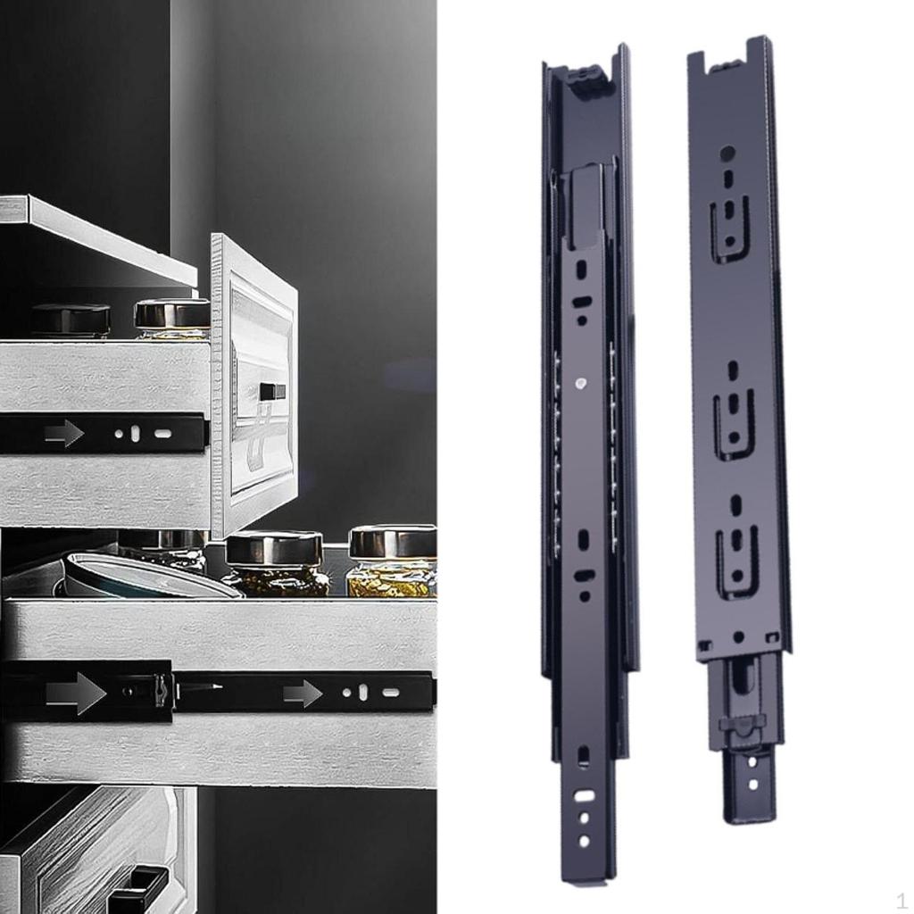 Ball Bearing Drawer Slides for Cabinets 45mm Width Replacement Parts