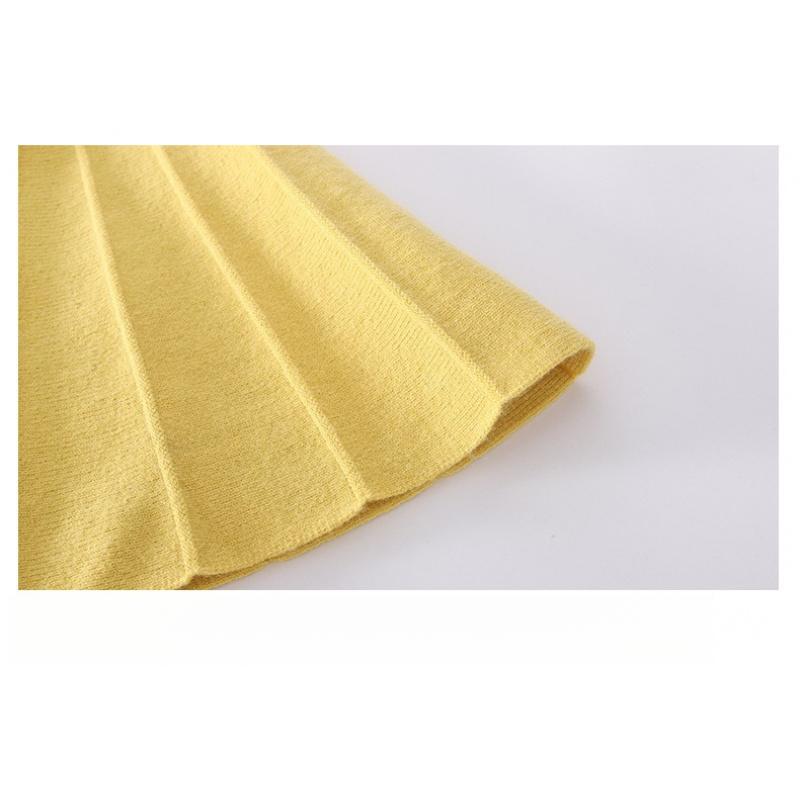 Kinder Strickkleid Neuer Stil Mädchen Obst Handgemacht Blume Set Kleid Baby Mode Kinderbekleidung Oberteil Set