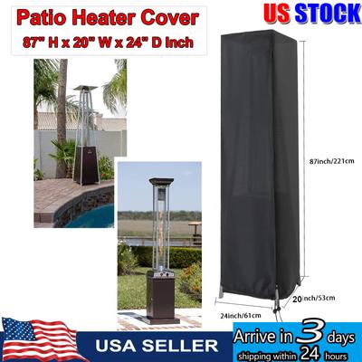 2/1PCS Pyramid Torch Patio Heater Cover Heavy Duty Standing Patio Heater Protector For Outdoor Triangle Glass Tube Heater