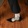 Summer Suede Glitter Pointed Toe Lace-up New Sandals Women's Plus Size Ultra High Heel Party Shoes Wedge Sandals