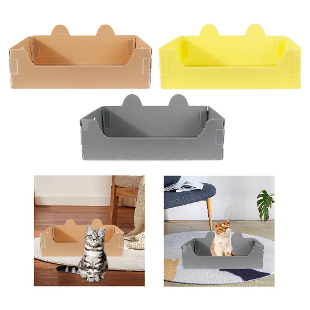 Cat Litter Box Bedpan Pet Sand Box Funny Adorable Cute Multifunction Foldable Potty Toilet Open Litter Pan Kitten Travel Toilet