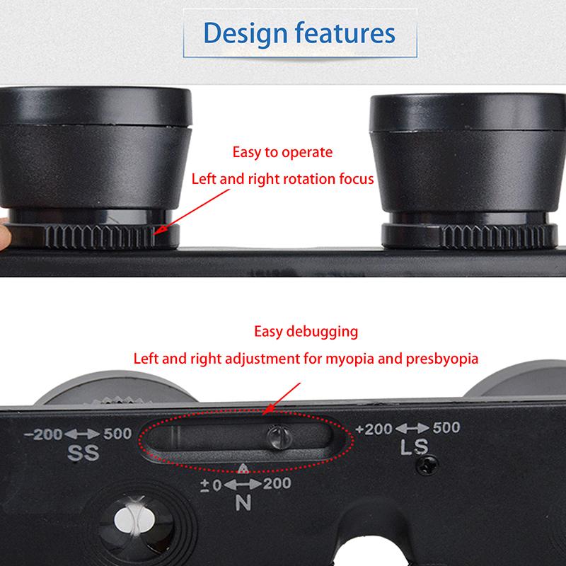 1Pcs Fishing Glasses 3X28 Anti-Glare Increase Clarity Magnifier Glasses Style Outdoor Fishing Optics Binoculars Telescope Newest