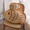 Cute Fish Butter Cookies Taiyaki Plush Cushion With Embroidered Design Girls For