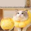 Sunflower Pet Collar Adjustable Anti-Bite Surgery Anti-Lick Wound Healing Cat Protection Collars Soft Plush Pet Head Cover