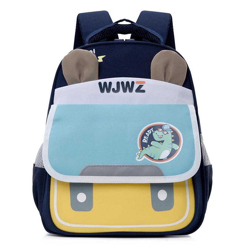 Cute Cartoon Nylon Kids Backpack For Boys And Girls With Large Capacity And Lightweight Design
