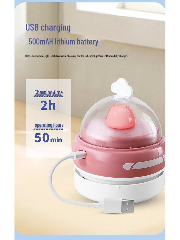 Wireless Desktop Vacuum Cleaner & Night Light for Crumbs - Ideal for Children and Students
