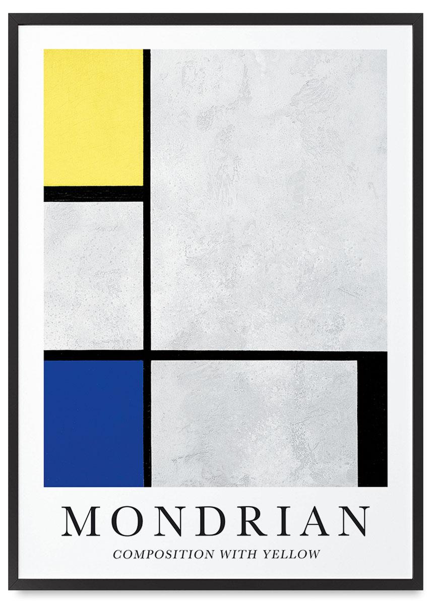 

Plakat mondrian kompozycja 21x30 cm