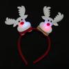 Snowman Christmas LED Headband Red Santa Hairband Snowman LED Light Headband  New Year's Eve