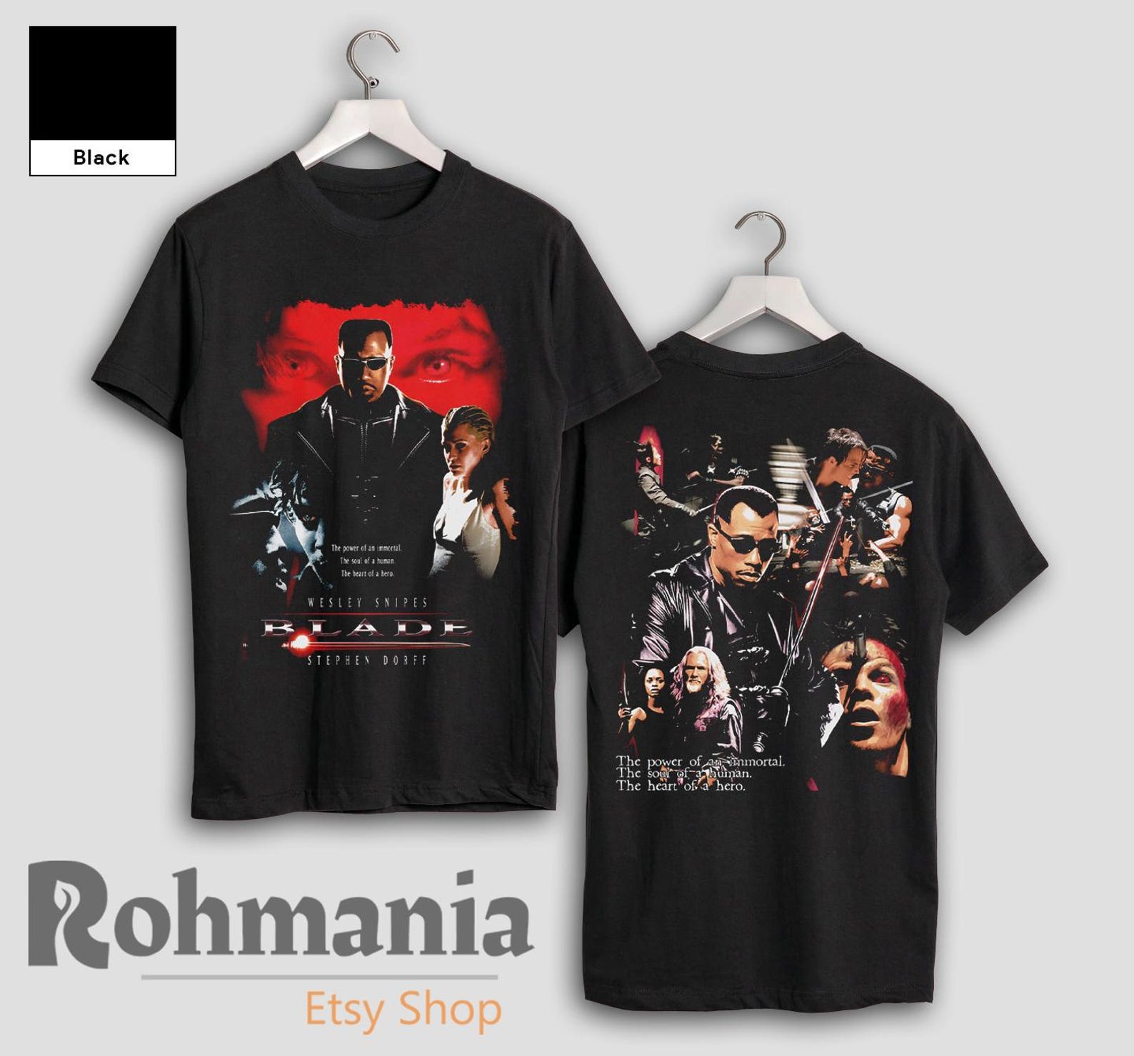 Blade T-Shirt: 90s Retro Movie Tee, Wesley Snipes Actor Shirt L