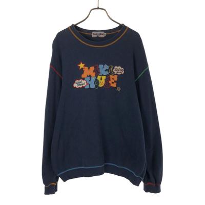 Hergestellt in Japan Langarm-Trainingsshirt M Navy-System Herren Gebraucht