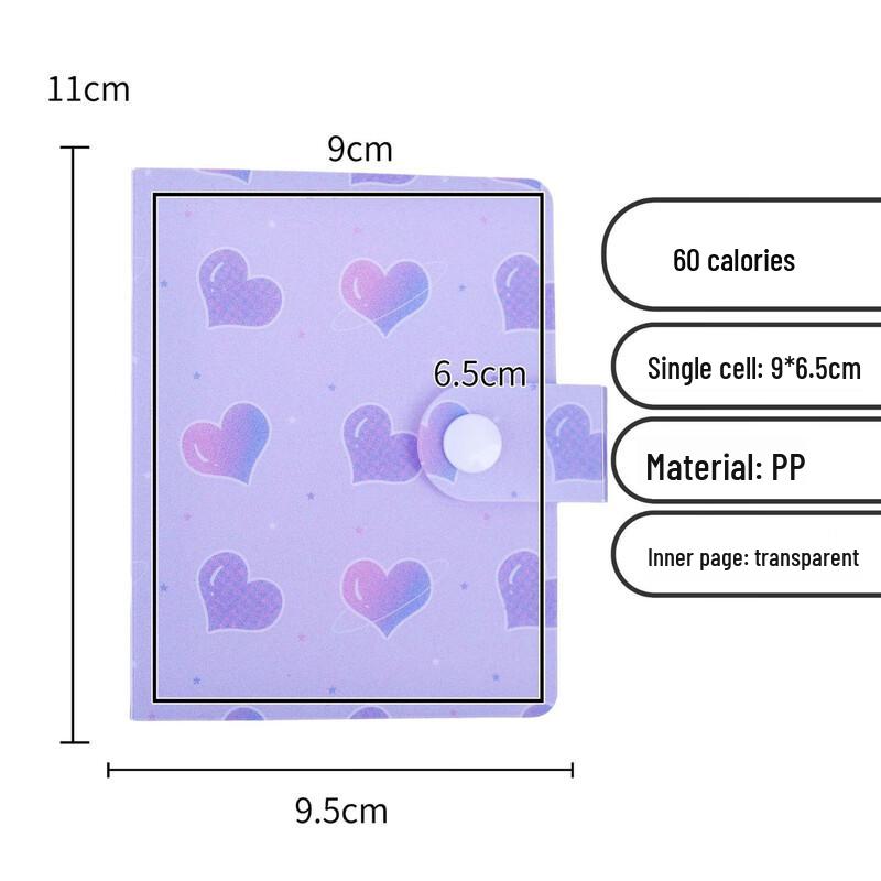 Kpop Photocard Album with 60 High-Transparency Pockets