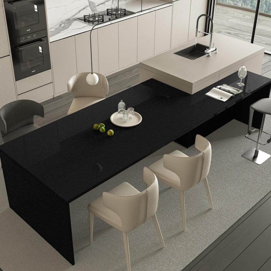 Marble Self-Adhesive Film - Water/Oil Resistant PVC Wallpaper for Kitchen Backsplash & Countertops - Peel & Stick