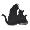 Cat Night Light LED Light Sensing Sound Activated Black Cat Silhouette Lamp for Living Room Hallway Kitchen Bedroom