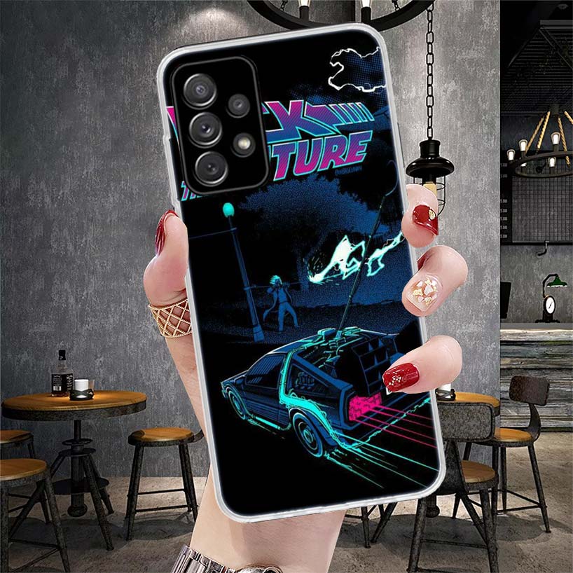Back To The Future Time Machine Soft Phone Case For Samsung Galaxy A13 A14 A15 A16 A17 A53 A54 A55 A56 A57 A33 A34 A35 A36 A37 A