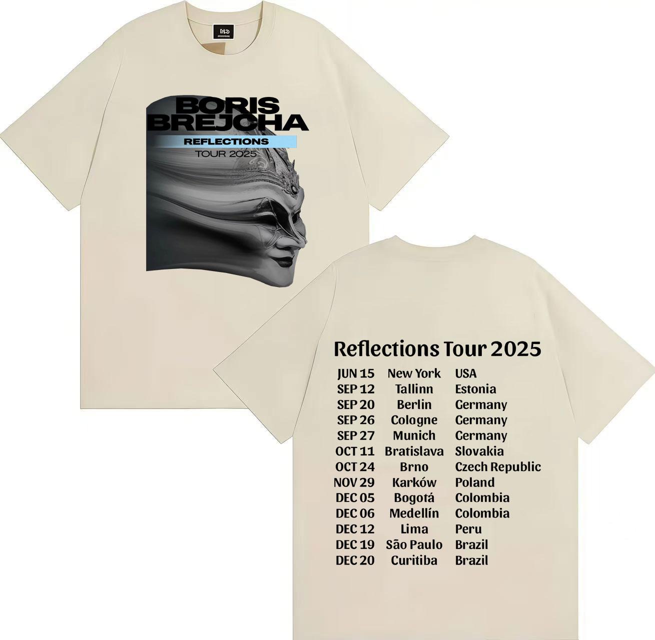 

The 2025 Boris Brejcha Reflection Tours Bestselling Gothic Unisex and Women 2025 Summer Pure Cotton 100 Printed Tshirts 4XL