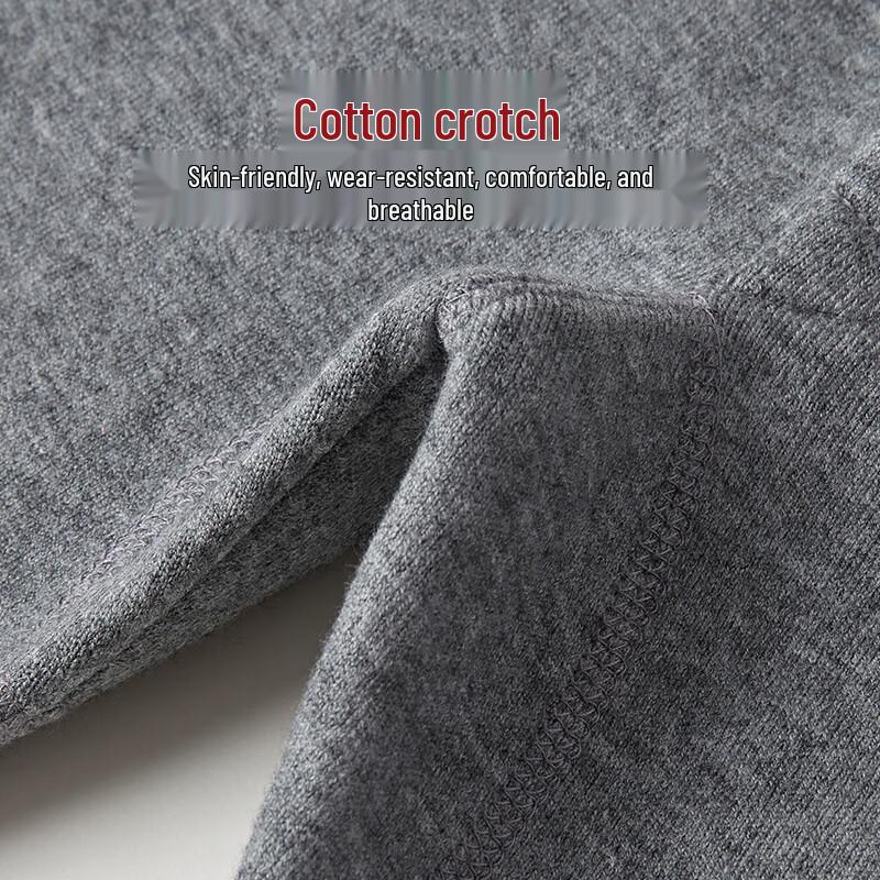 Mengyangwang Men's Double-Layer Knit Thermal Wool Blend Pants