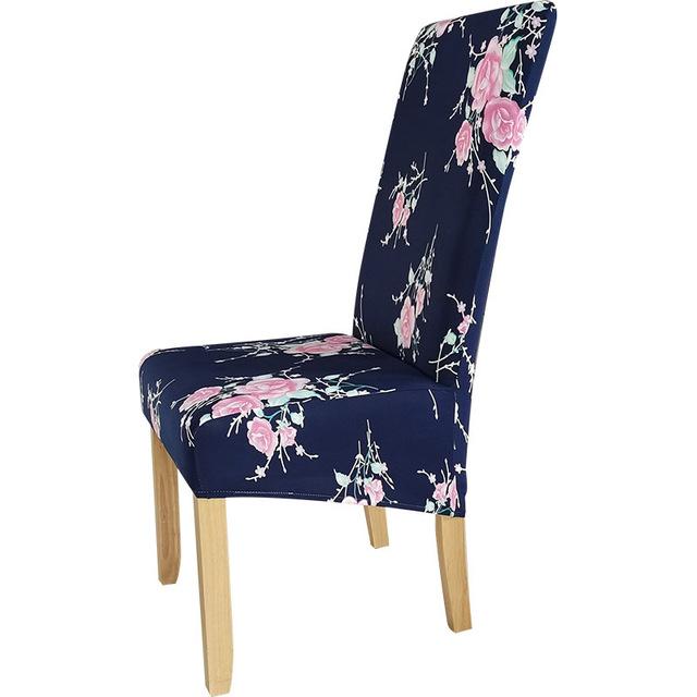 Xl Size Printed Chair Cover Geometric Look High Back Chair Covers Designed For Dining Room Area Wedding Hotel Kitchen Home Stretch Chair Case
