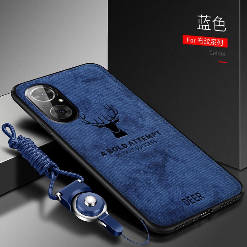 Per Huawei Nova 9 SE Custodia Morbida Silicone+Tessuto Rigido Cervo Sottile Protettiva Cover Posteriore Custodia per huawei Nova 9 9SE Nova9 guscio telefono
