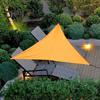 Outdoor Sun Shade Sail with Carabiner UV Blocking Triangle Canopy Permeable Breathable Heavy Duty Deck Backyard Patio Shade Cover