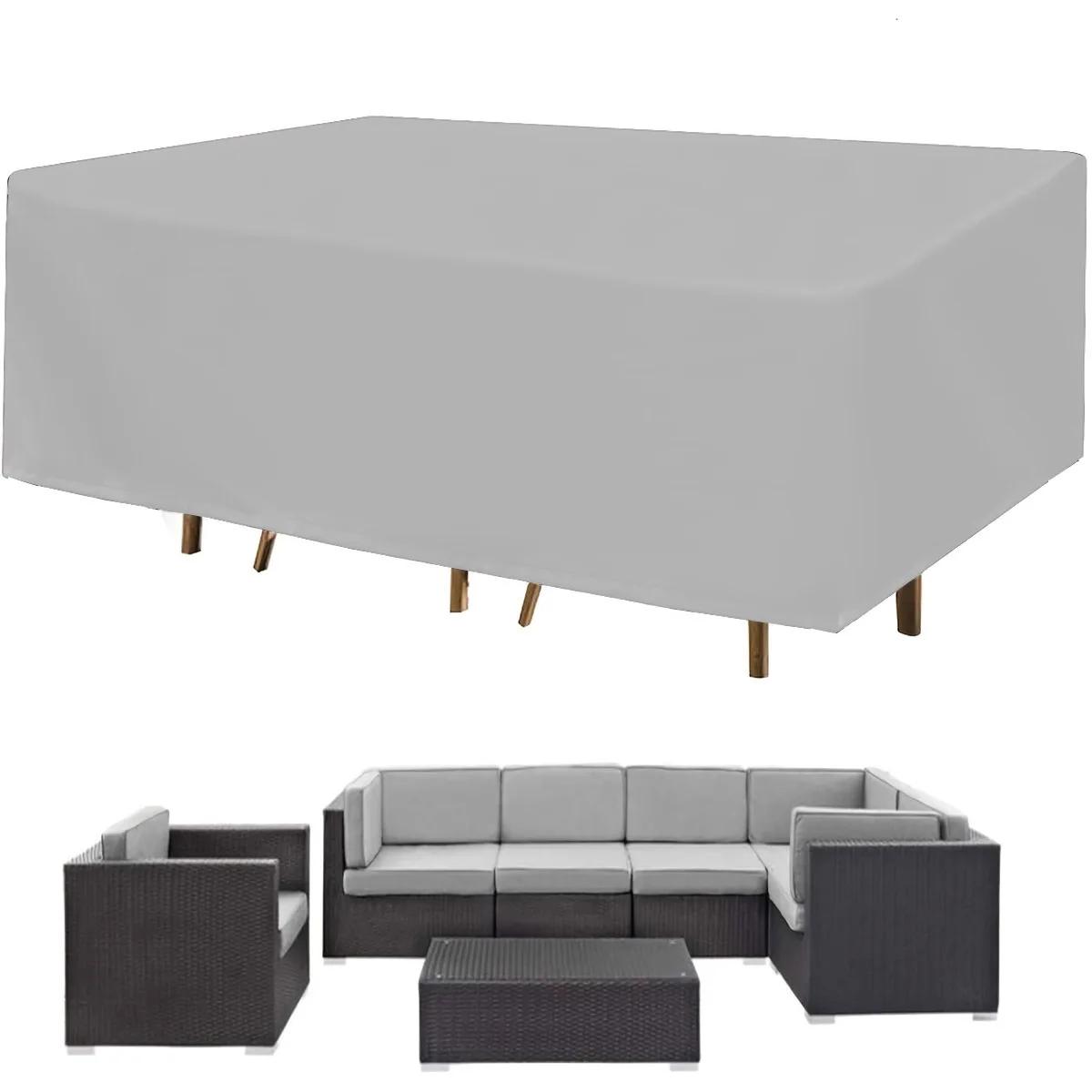 

Dust-proof Cover Courtyard Furniture Cover, Rectangular Outdoor Table Cover, Suitable for Terrace, Balcony, Garden Protection 80x80x80cm серебряный