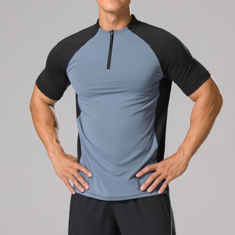 

Мужская толстовка Ice Silk, эластичные влагоотводящие дышащие колготки, рубашки, топы, высококачественная спортивная футболка с короткими рукавами XL