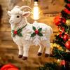 Christmas Ornament Gift Ideas Sheep Hanging with Snowflake Decor, 2D Flat Acrylic Pendant Festive for Family Rope Holiday Tree Party Supplies Home And