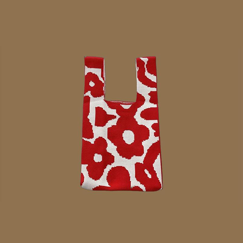 

Модная плетеная сумка ручной работы для женщин, мини-сумка с узлом, повседневная многоразовая сумка для покупок