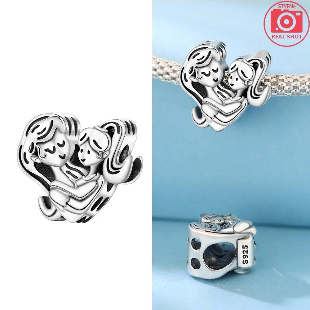 Heart-Shaped Rose Beads Copper Colors Charm Beads Fit Original Charms Bracelet Beads For Women Jewelry Making Gifts