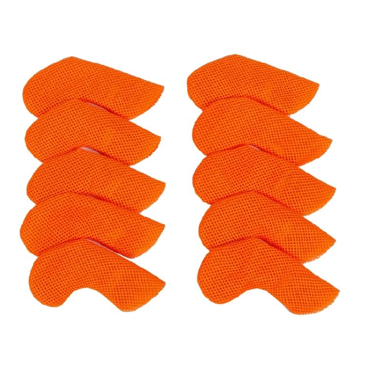 10pcs Golf Iron Headcovers Breathable Meshes Protective Sleeves Golf Equipment Professional Golf Gears