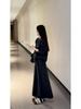 Korean Style Gray Knit Sweater & Skirt Set for Autumn/Winter 2025 - Women's Deep Winter Outfit