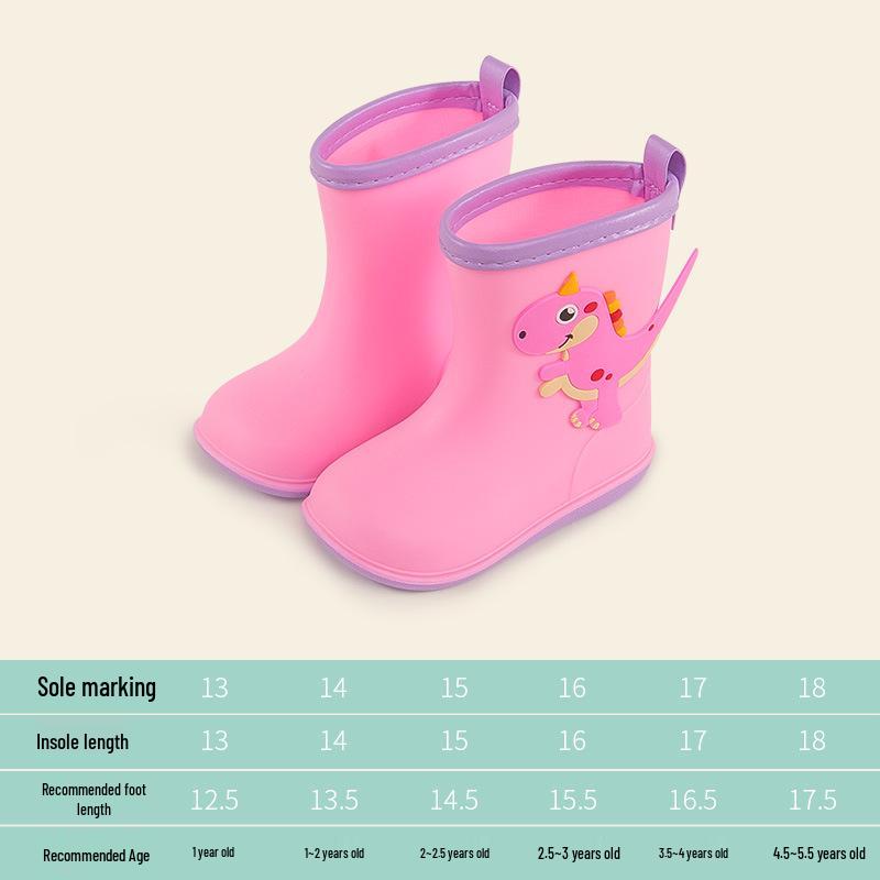 

Легкие Водонепроницаемые Детские Резиновые Сапоги - Милые и Прочные Сапоги Средней Длины для Мальчиков и Девочек 130 (Inner Length 13cm)