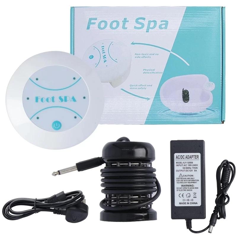 Electric Foot Spa Bath Massager Mini Machine Detox Ion FootBath Cleanse Footspa Vibration Best Care Arrays Aqua Health Therapy