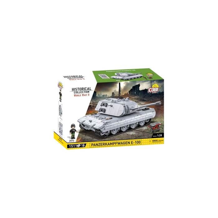 Maquette - COBI - 2572 - Panzerkampfwagen E-100 - Blanc - Pour enfants à partir de 6 ans