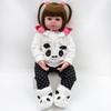 BZDOLL Soft Cloth Body Reborn Baby Doll Lifelike 19inch 48CM Soft Vinyl Newborn Girl Bebe Lovely Birthday Gift Princess Toy